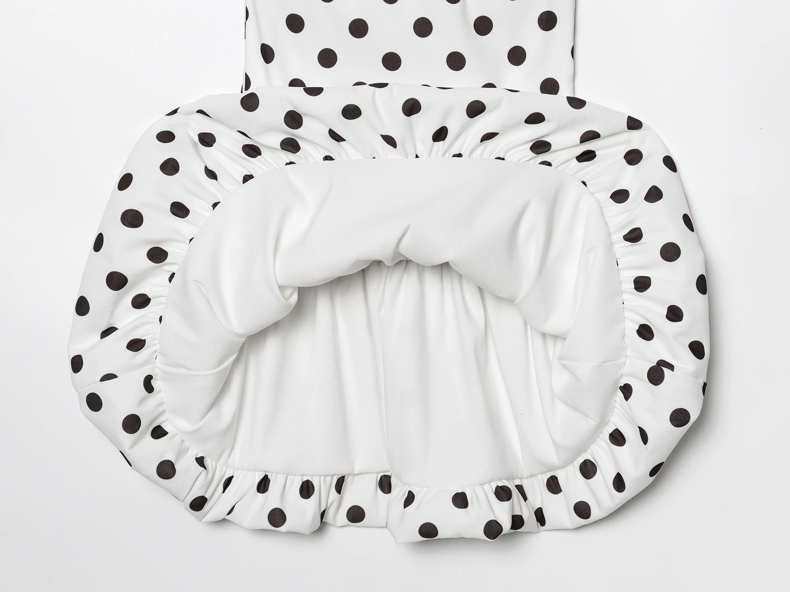 Summer Product Womens Clothing Fashionable Simple Balloon Style Polka Dot Print Romantic Dress 250604