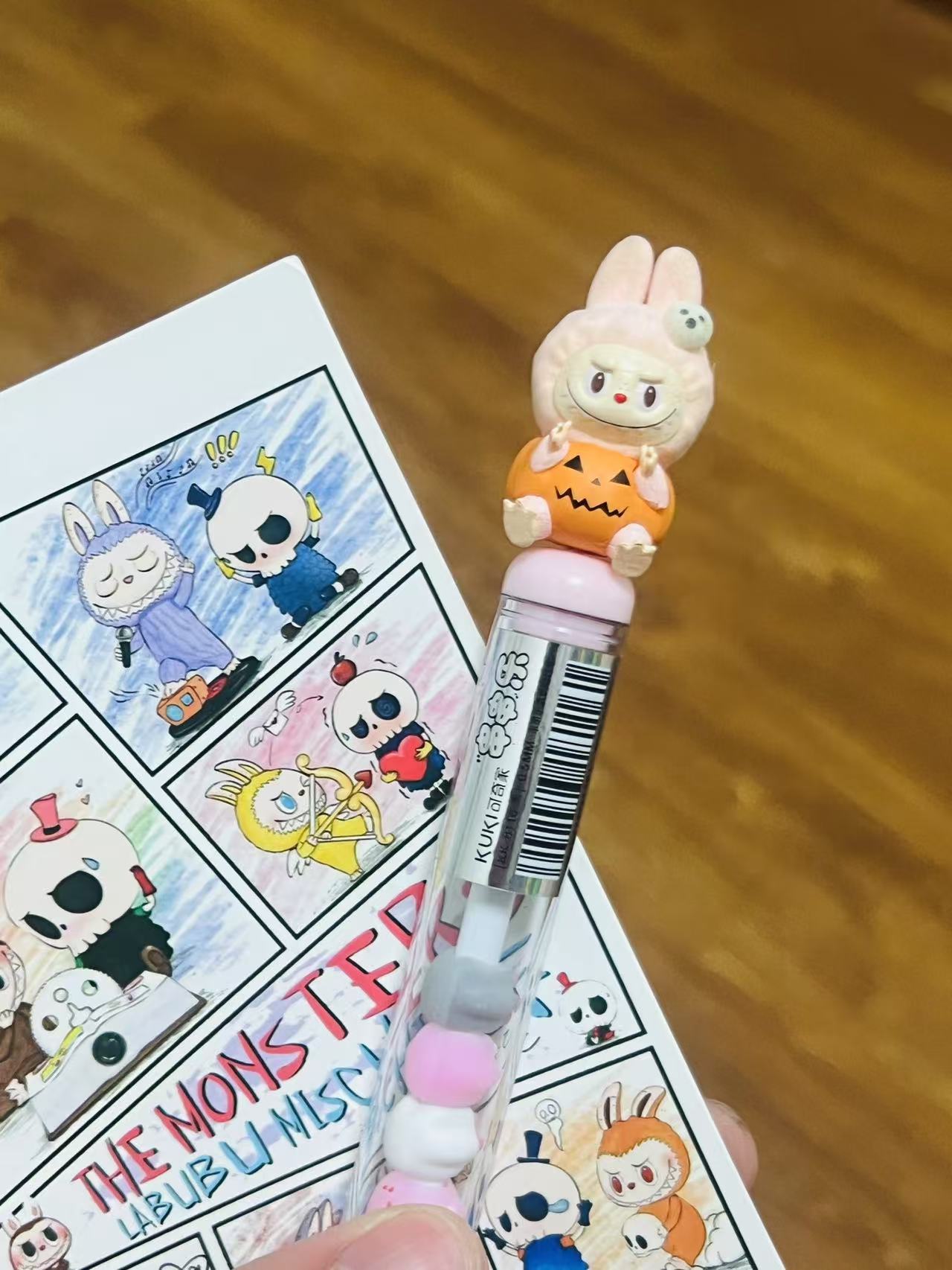 Wholesale high-quality handmade neutral pens office stationery labubu pens back to school supplies Stationery suppl