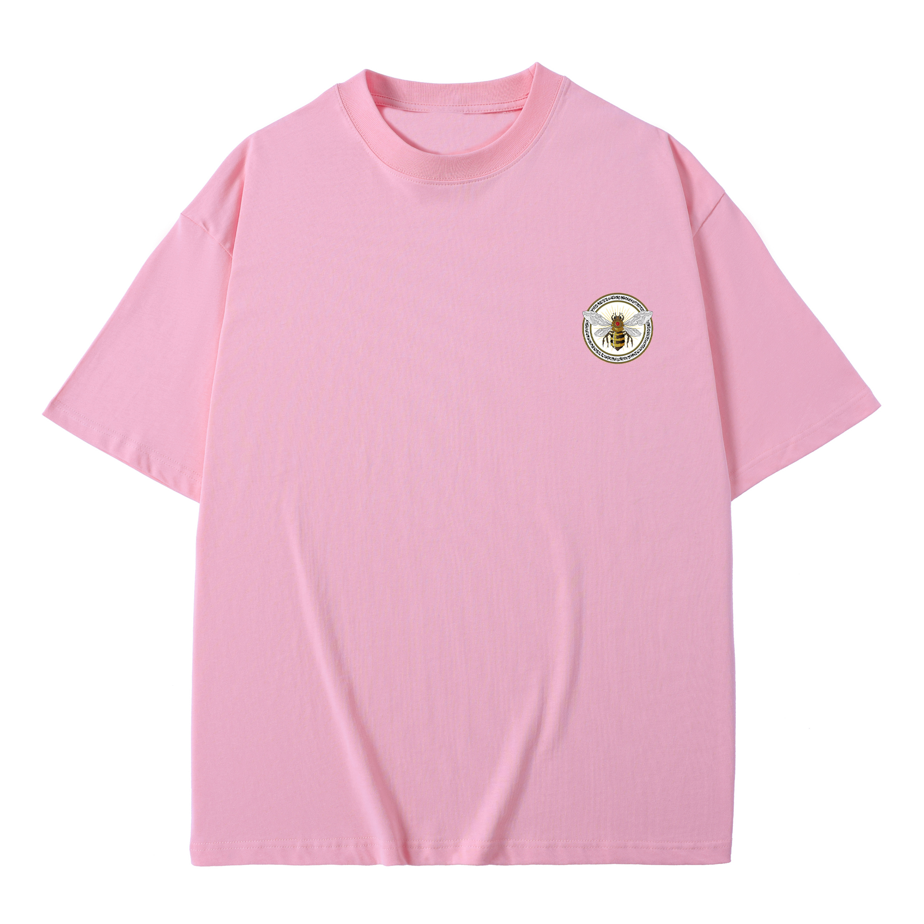 T-shirt men's top designer cotton T-shirt The bee logo short sleeved clothing high-quality fashionable T-shirt BROADTRUE