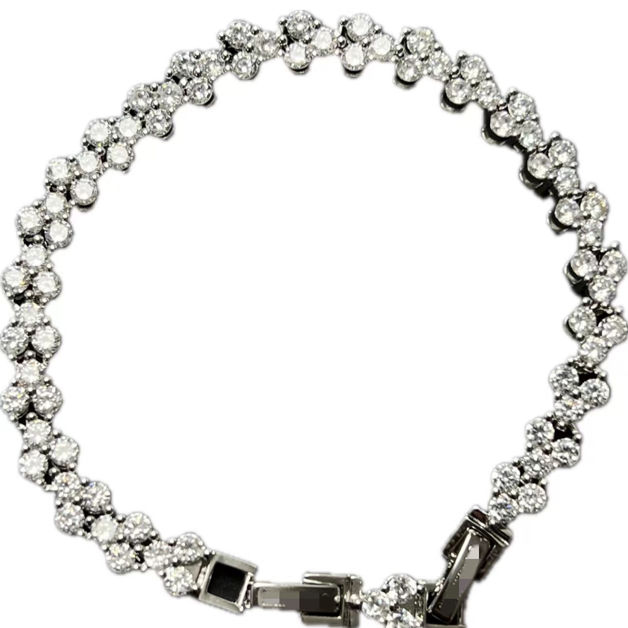 Stylish Multi-Layered Diamond Band Exquisite Handcrafted Luxury Bracelet