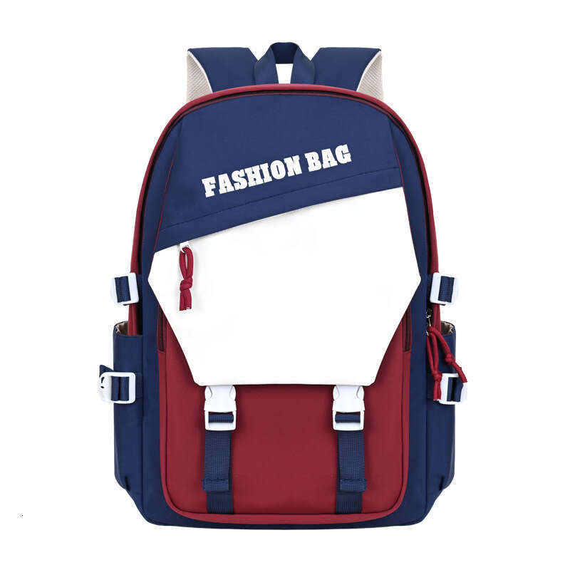 Large Capacity Double Shoulder Backpack Printed Casual Travel for Middle and High School Students Fashionable Laptop Bag