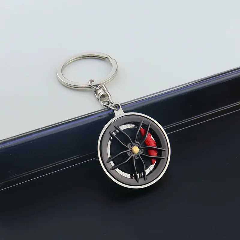 Fingertip Gadget Key Chain Car Hub Rim Wheel Keychain Fidget Toys Stress Relief Toy Keyring Bags Pendant M250604