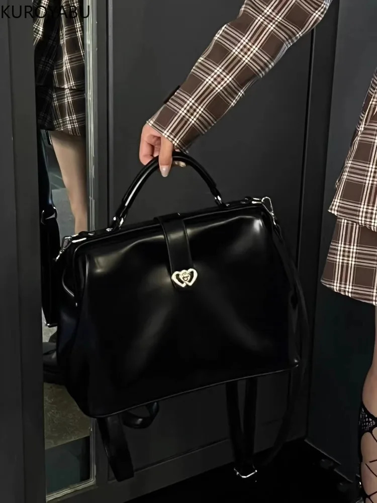 Fashion Y2k Backpack Laptop Shoulder Bag PU Leather Travel Women Backpacks College Student Book School Bags for Teenage 250530