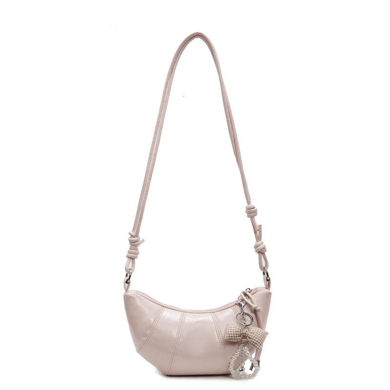 Women's croissant new casual simple crossover dumpling bag daily commuting mobile phone bag designer women's shoulder bag
