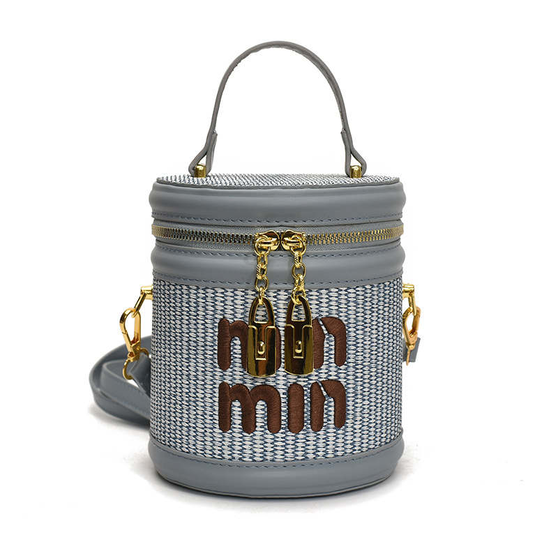 2025 Trendy Must-Have Linen Handheld Women Shoulder Crossbody Bag Versatile Bucket Bag Minimalist Design Free Shipping