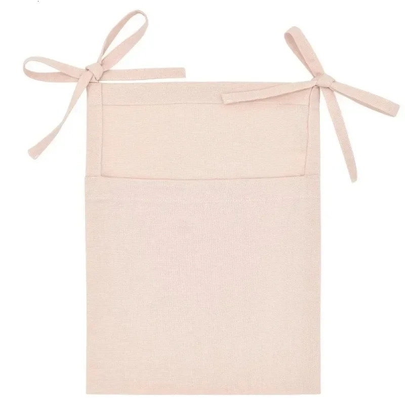 Baby Bed Hanging Storage Bags Cotton born Crib Organizer Toy Diaper Pocket for Bedding Accessories Nappy Store y250517z