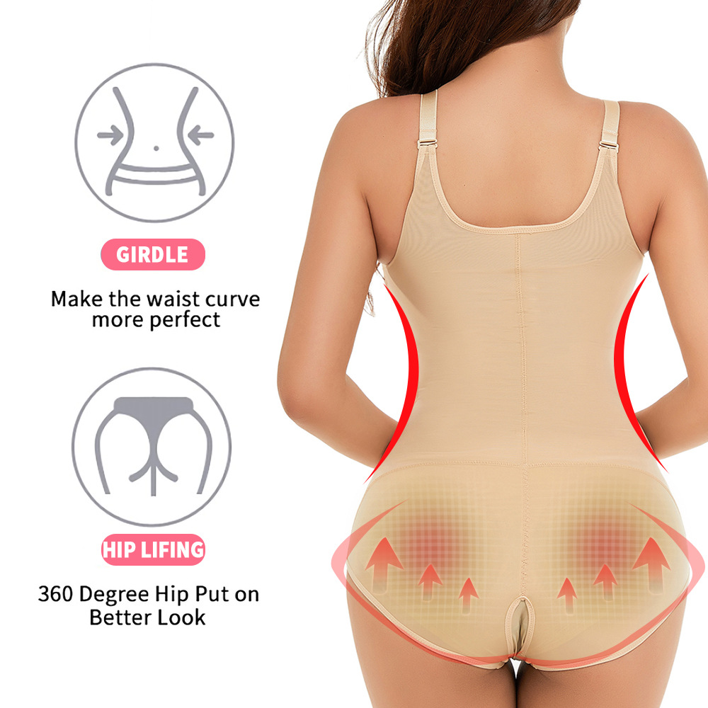 Seamless Waist Trainer Postpartum Shapewear Bodysuit Slimming Body Shaper Flat GirdleHip Enhancer Corset Garments After Liposuction Women's Colom