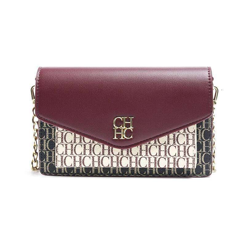 CH Crossbody Letter Printing Design Elegant Fashion Light Brand Women's Niche Trend Chain Buckle Bag