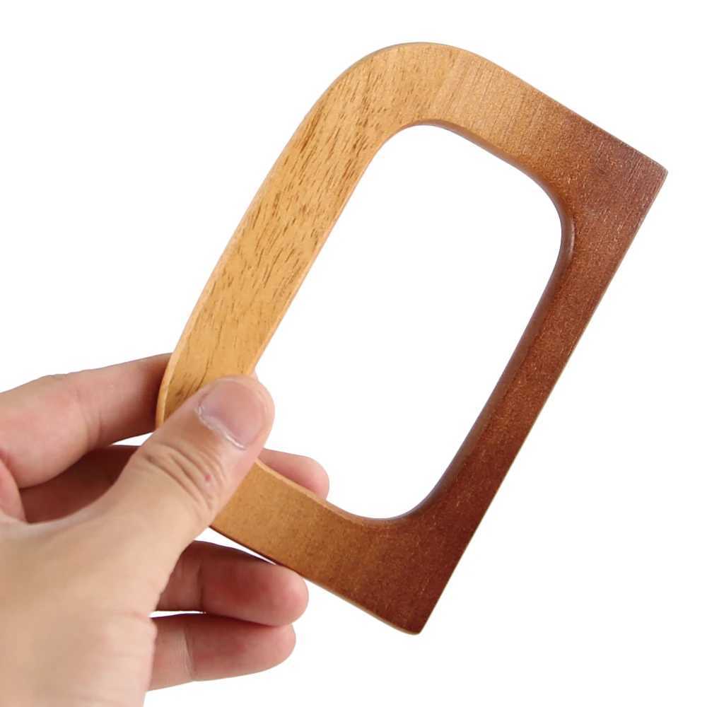 10Pcs D Shape Bag Handles DIY Replacement Handbag Tote Handles Purse Bags Bag Straps Wooden Bag Handle Accessories W250604