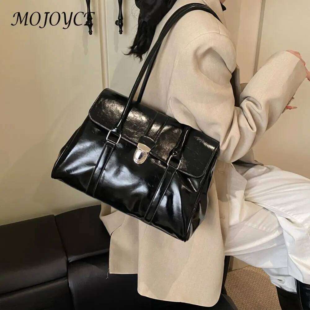 Women's Bags Designer Women Retro Tote Handbag Large Capacity Casual Shoulder PU Leather Simple Flap Travel Shopping Work Date Bag