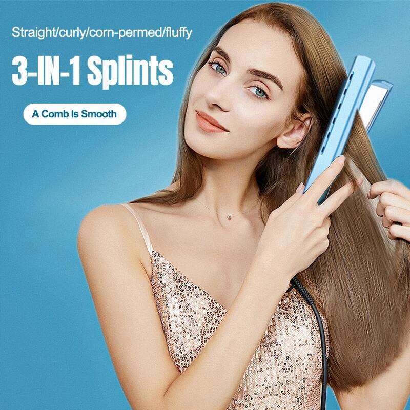 RESUXI 452 2 In 1 And 3 Level Wind Speed Set Dryer Straight Curly For Hair Flat Straightener