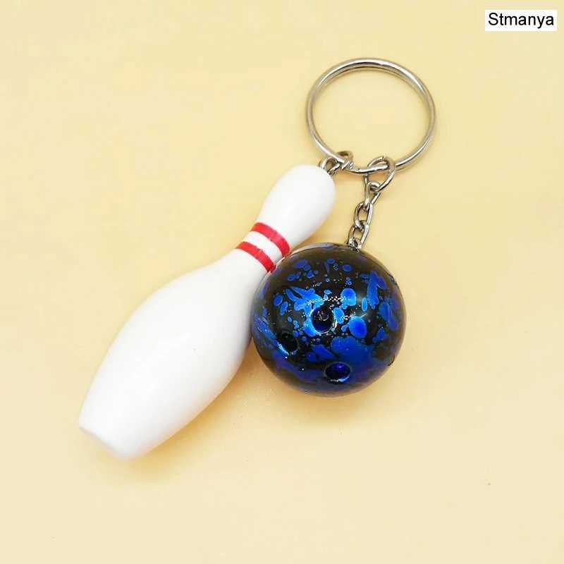 New Design Bowling metal Keychain Car Key Chain Key Ring Sports Hot Sale Keyring pendant For Man Women Gift M250604