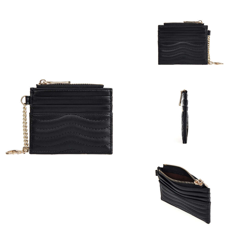 New Women's Card Holder Baellerry Quilted Multi-Card Slot Chain Mini Compact Coin Purse