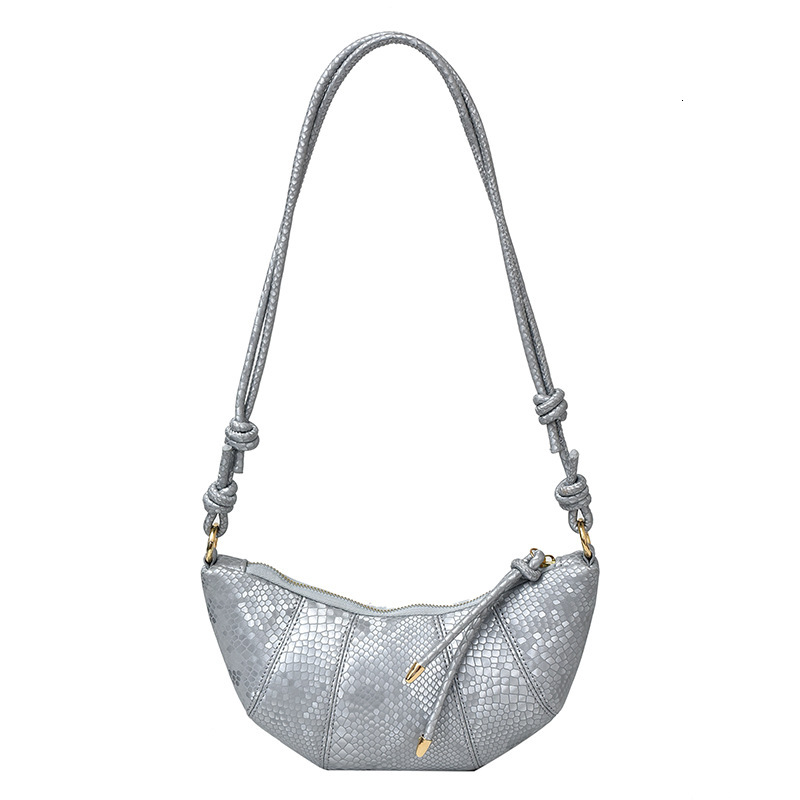 designer French Style Niche Texture Crossbody Horn Bag for Women 2025 Spring Fashion Versatile Dumpling Bag Simple Shoulder Bag Trend