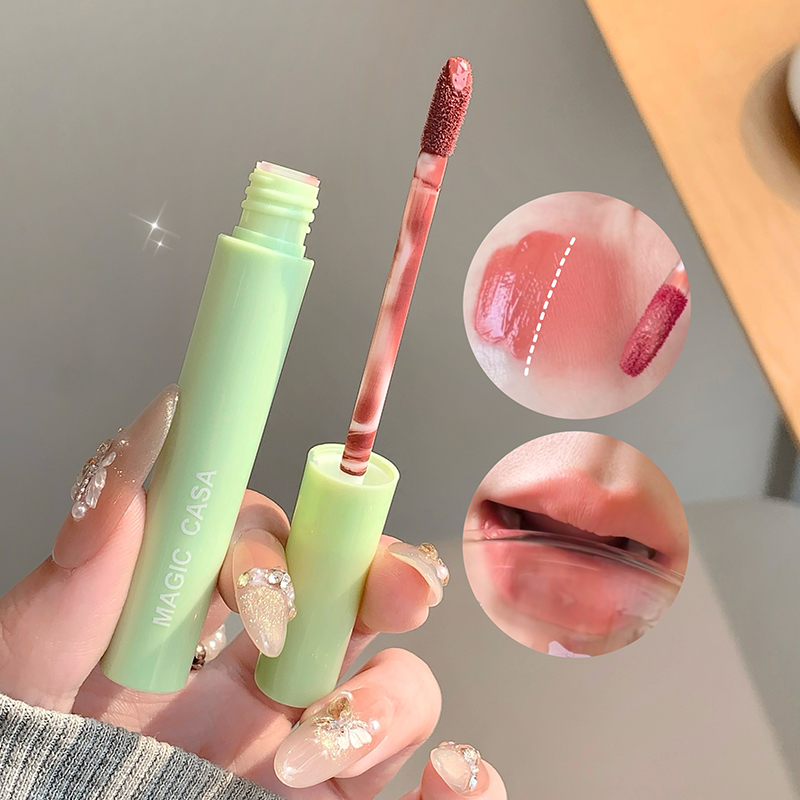 5pcs 1box Ice Cream Puppy Collection Lip Gloss, Vibrant, Smooth Liquid Lipsticks, Not Easy to Stain, Lip Glaze Set to Enhance Colour DH1010