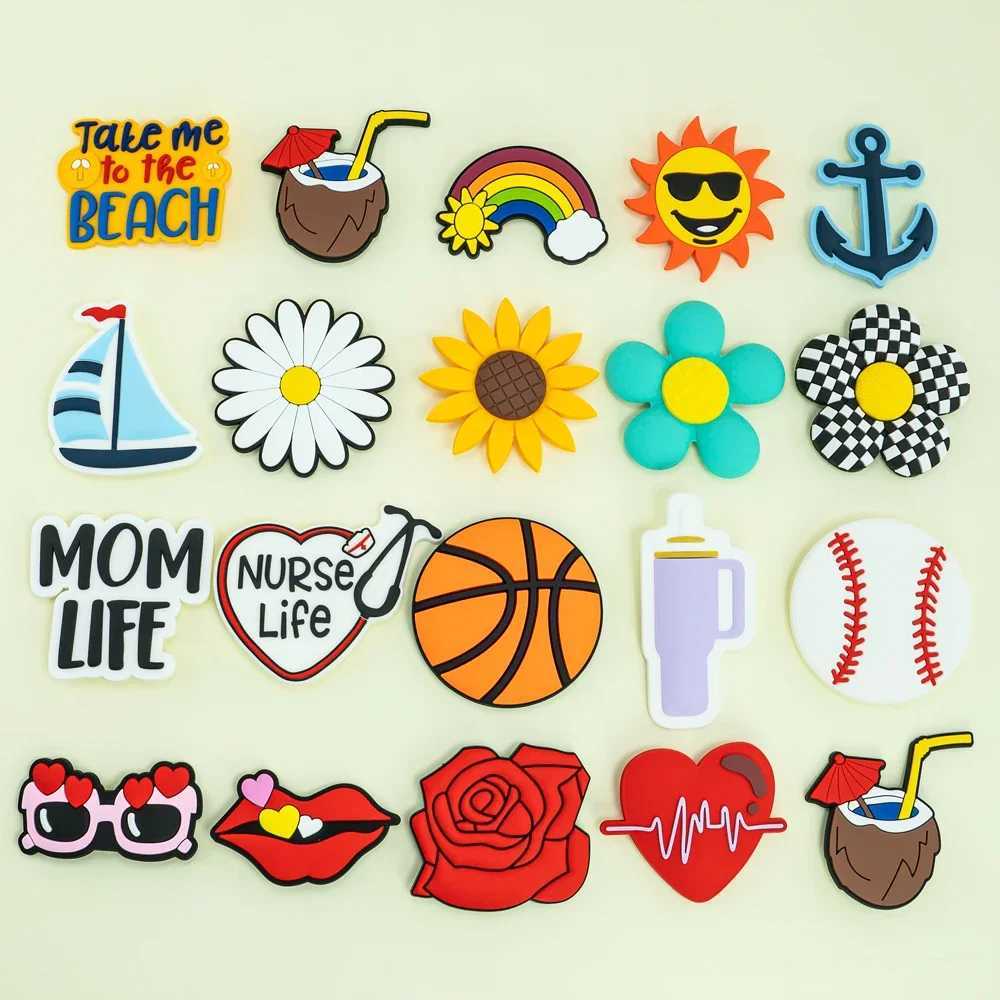 1pcs Coconut Ice Cream Drink Charms For Beach Bag Accessories Hat Glasses Handbag Decoration Flip Flops Tote Bag Accessories W250604