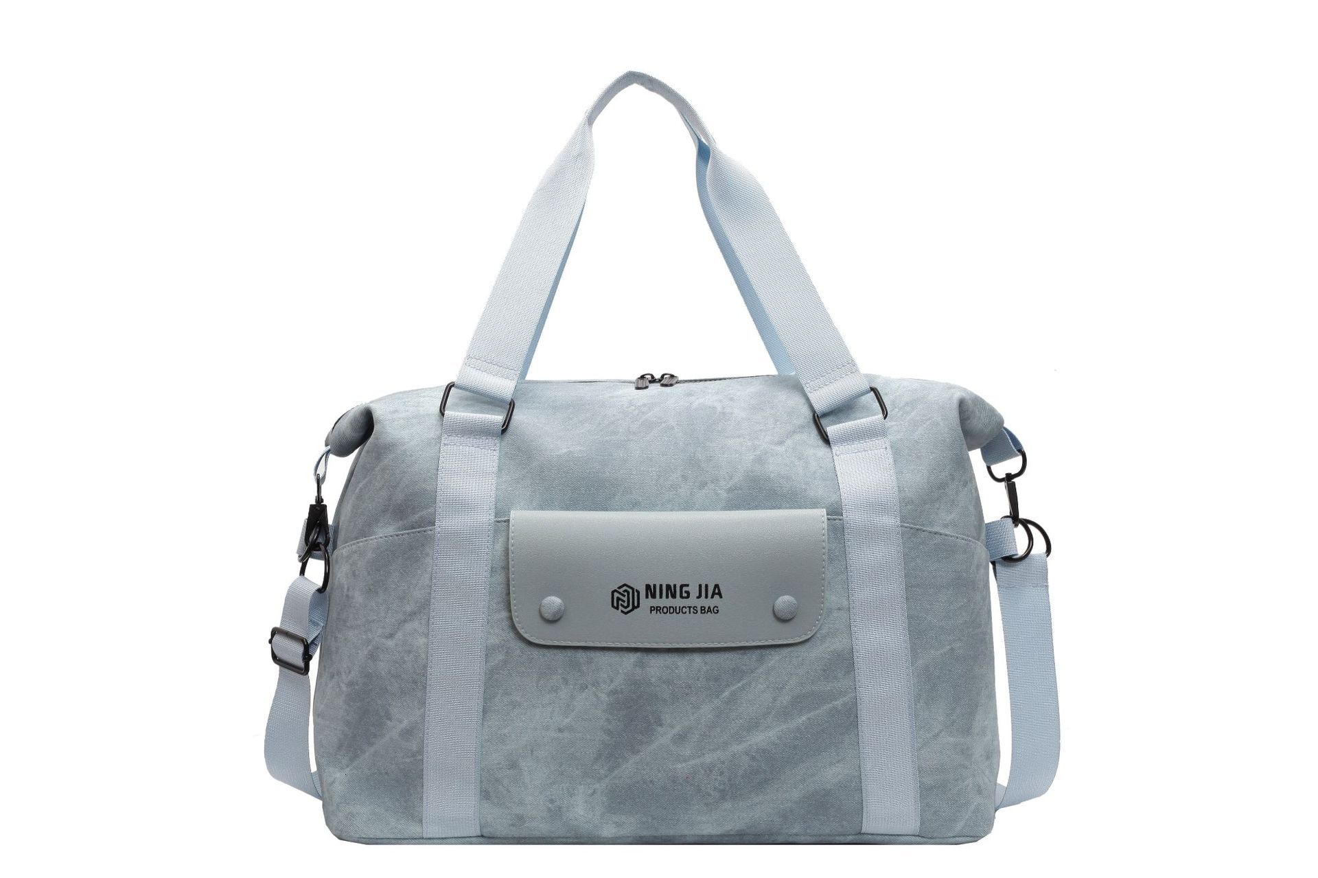 Fashion Fresh Stylish Multi-pocket Handheld Travel Dry Wet Separation Sports Fiess Bag with Trolley Handle