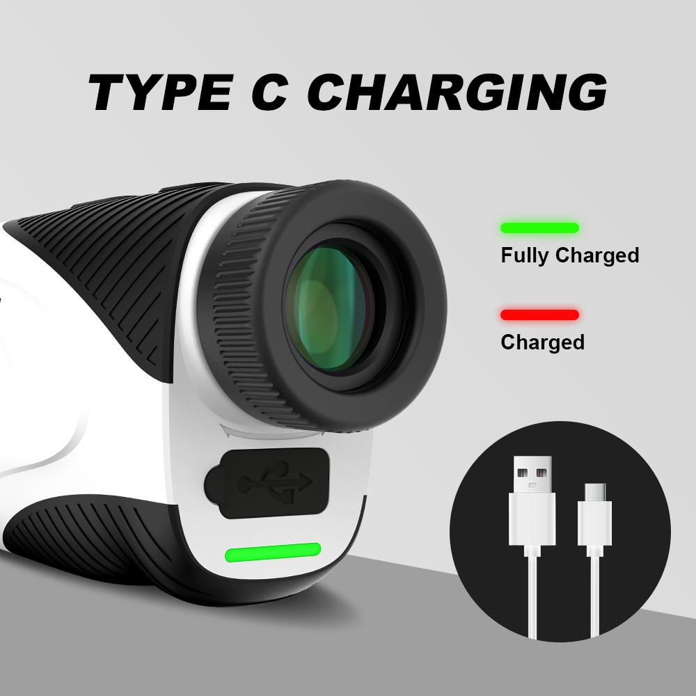 REVASRI Golf Rangefinder with Slope Switch, 1090 Yards Laser Range Finder with Flag Locking Vibration, 6X Magnification Monocular and USB-C Rechargeab