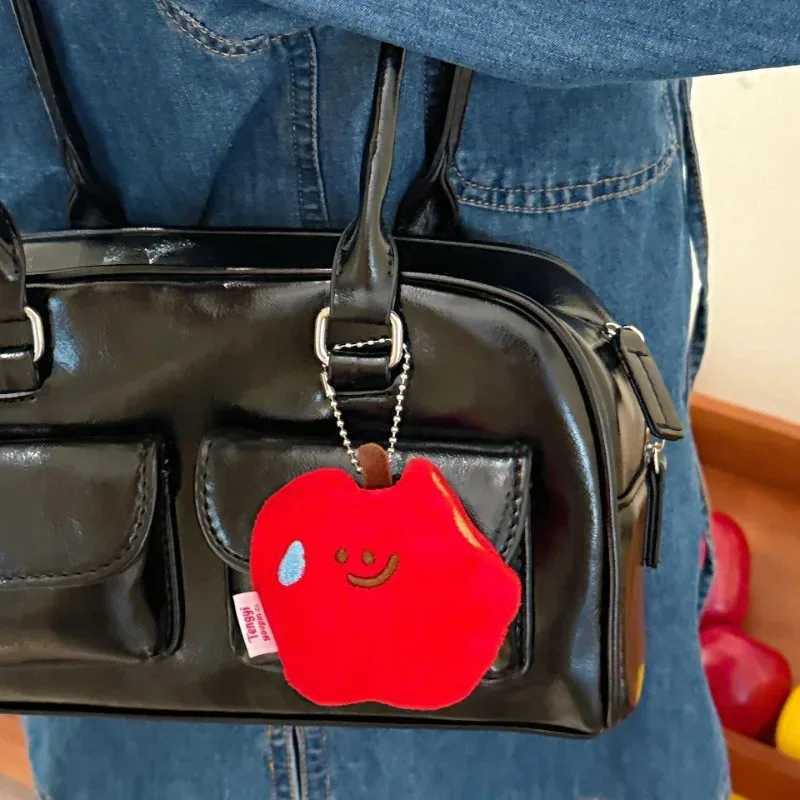 1-3pcs Cute Apple Plush Toy Keychain Cartoon Apple Creative Soft Stuffed Doll Pendant Car Key Ring Backpack Bag Decor Kid Gift W250604