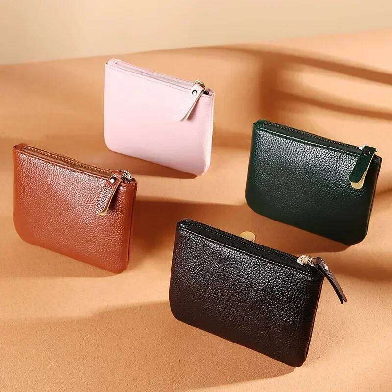 New Mini Wallet Brand Designer Women Coin Purse Red Black Female PU Leather Small Hand Bag Cash Pouch Card Holder