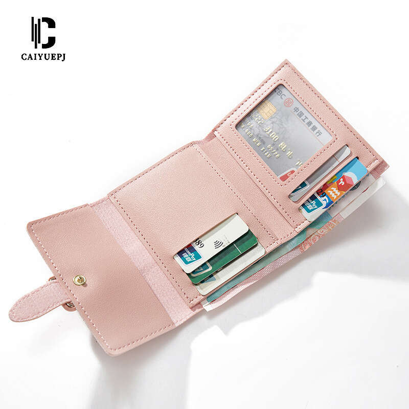 New Short Solid Color Card Holder Spring Women's High-end Wallet Coin Purse