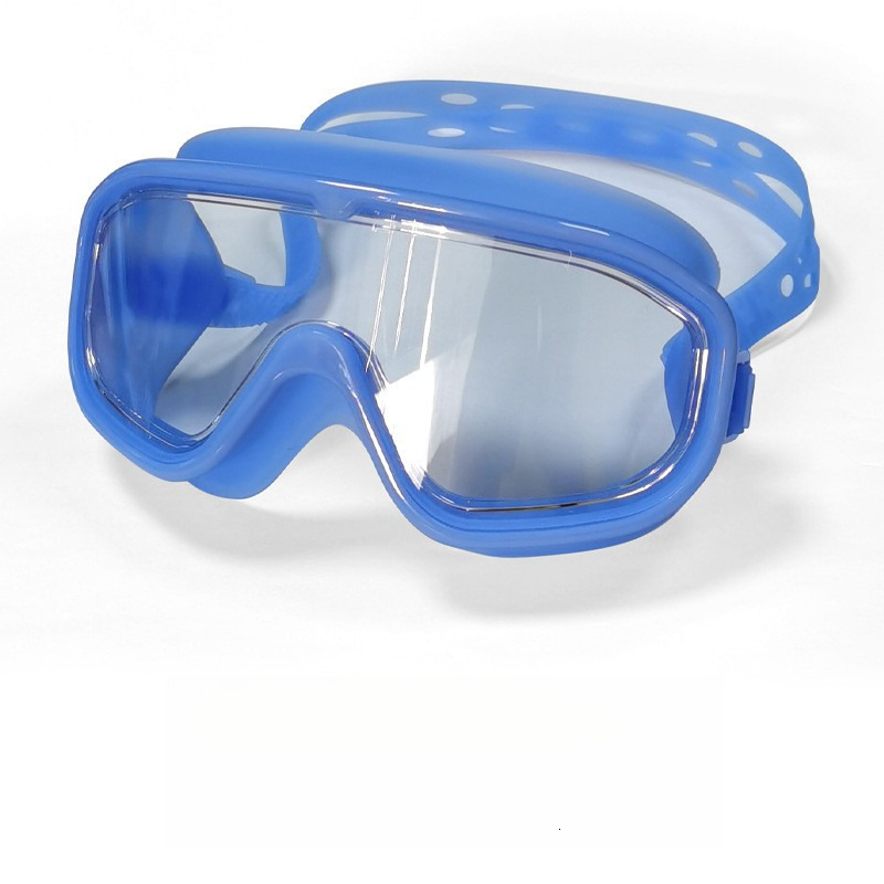 Waterproof Anti-Fog HD Adult and Children Large Frame Silicone Swimming Goggles Set