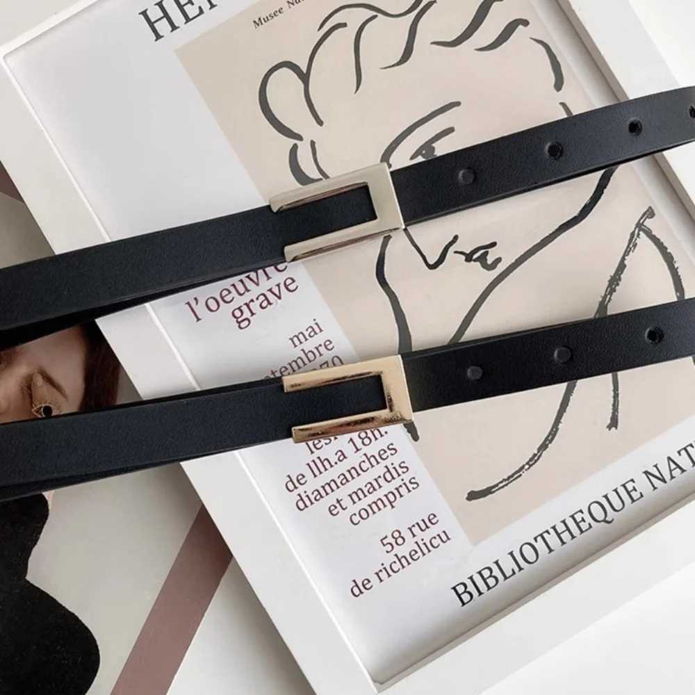 HOT Luxury Gold Silver Buckle PU Leather Belt for Women Jeans Dress Decoration Waistband Fashion Casual Metal Black Waist Belt 2024 W250604