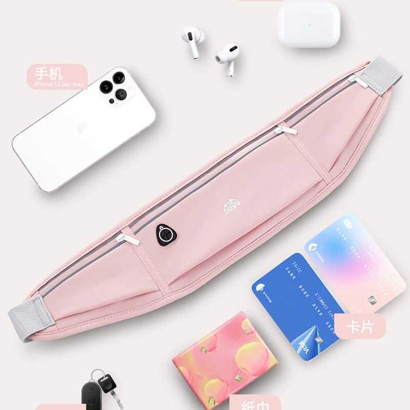 Sports Fanny Pack Women Running Belt Waist Bag Men Waterproof Gym Banana Bags Phone Pouch Run Accessories W250604