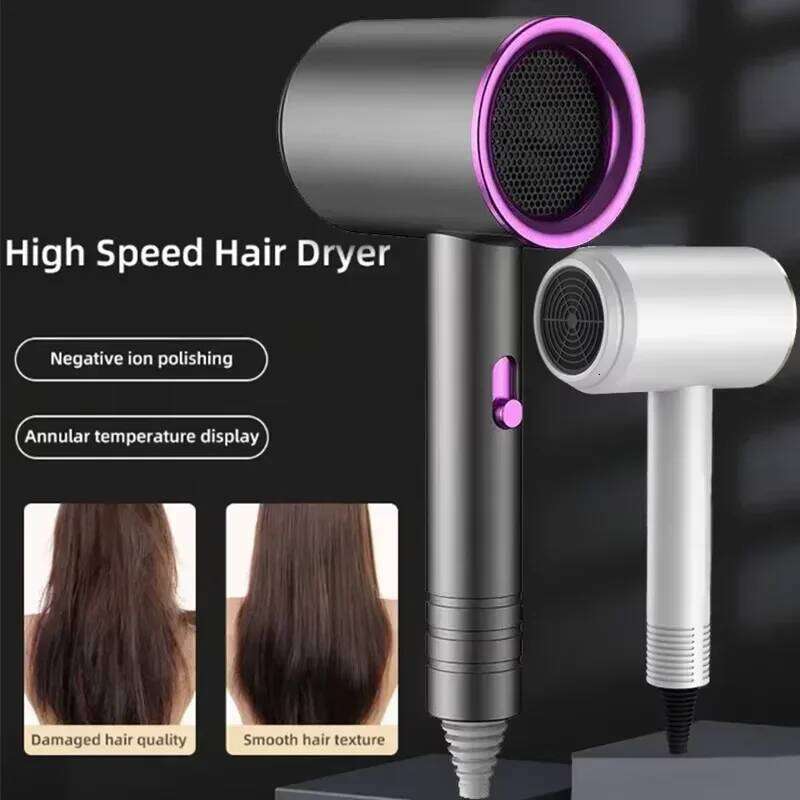 Constant Temperature For Women Blue Light Negative Ion Professional Electric Hair Brush Quick Drying Low Noise Dryer