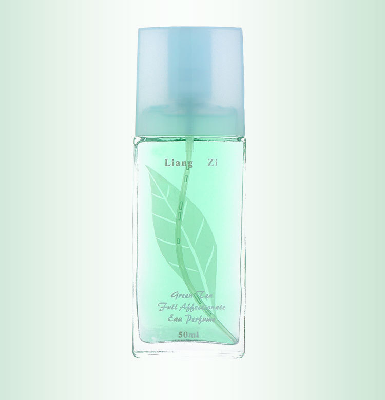 Green tea, a piece of love, male and female perfume, lasting and fresh, student white-collar small green bottle, encounter light fragrant tea, perfume