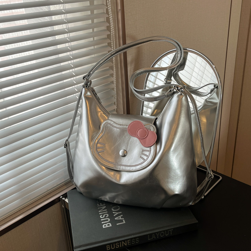 designer Korean Style INS Casual Versatile Tote Bag for Women 2025 New Trendy Fashion Shoulder Bag Large Capacity Simple Backpack