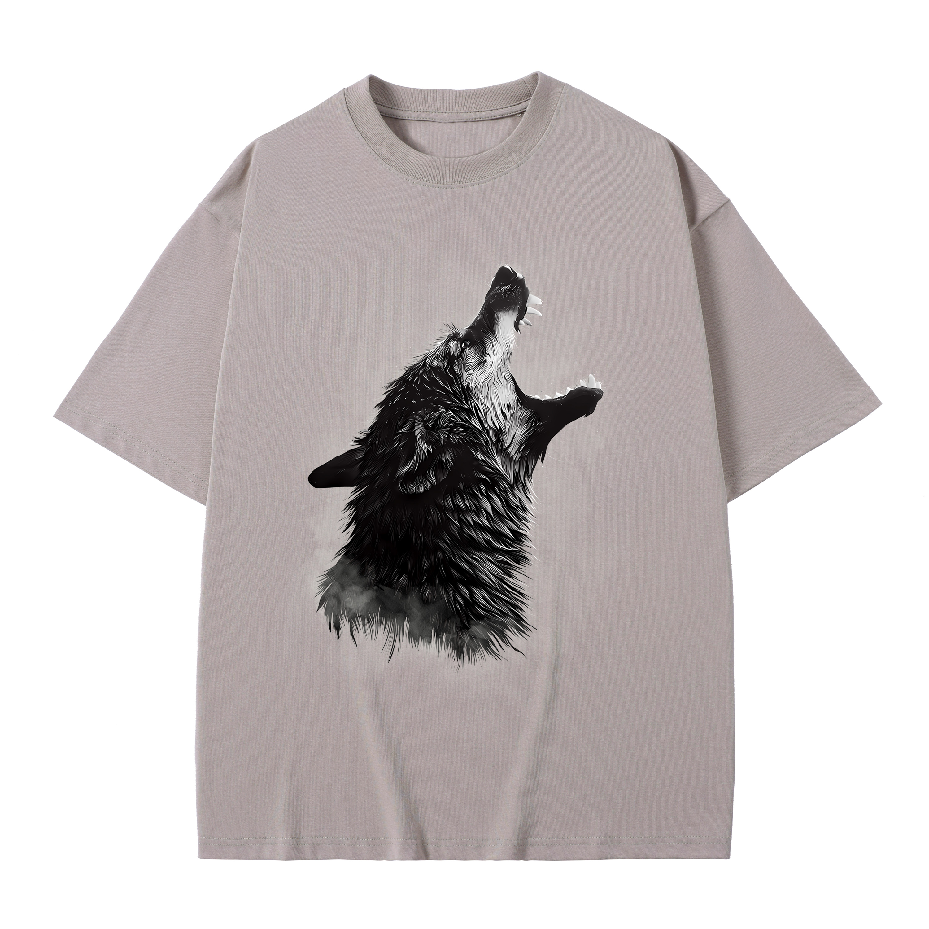 T-shirt men's top designer cotton T-shirt Silver the wolf short sleeved clothing high-quality fashionable T-shirt BROADTRUE