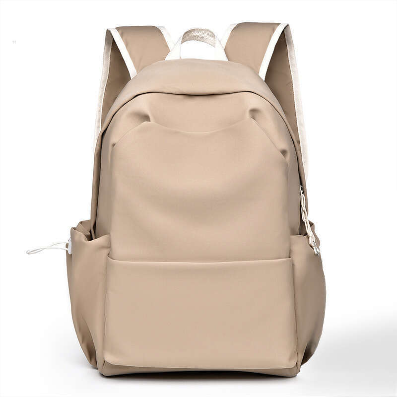 Quality Trendy Large Capacity Solid Color Student Backpack Women Korean Versatile College Style School Bag for Men