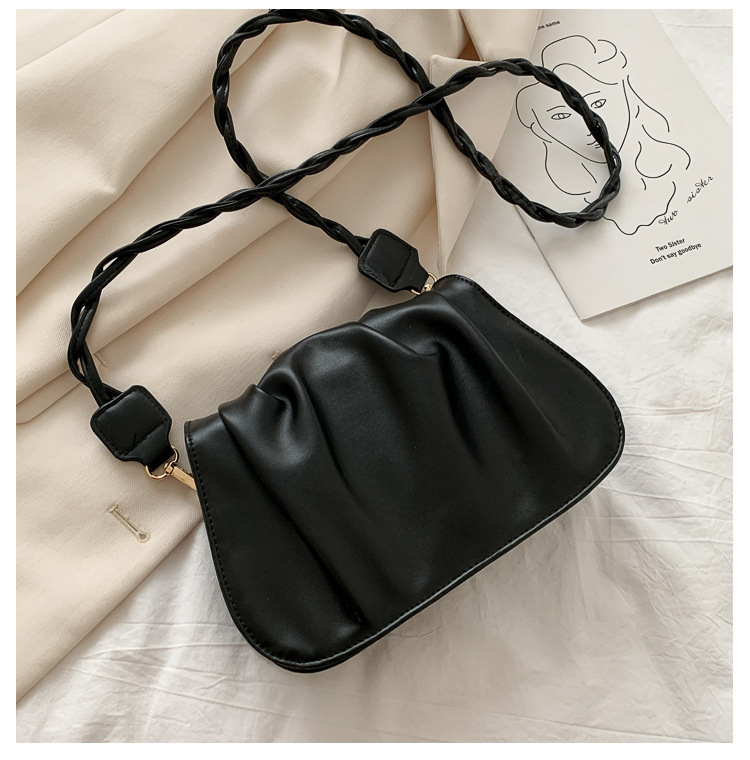 Women's cloud bag new fashionable fairy pleated armpit bag designer women's single shoulder fashionable women's crossbody bag