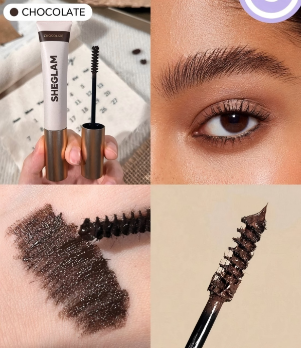 2025 New Product Spiral Head Eyebrow Gel and Dyeing Brow Cream Natural Three-Dimensional Long-Lasting Waterproof and Stiffening Dyeing Cream