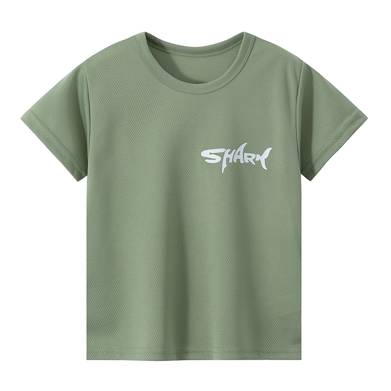 Summer Ready Childrens Casual T-Shirt Featuring Shark Design & Durable Fabric Suitable from Age 4 through 12