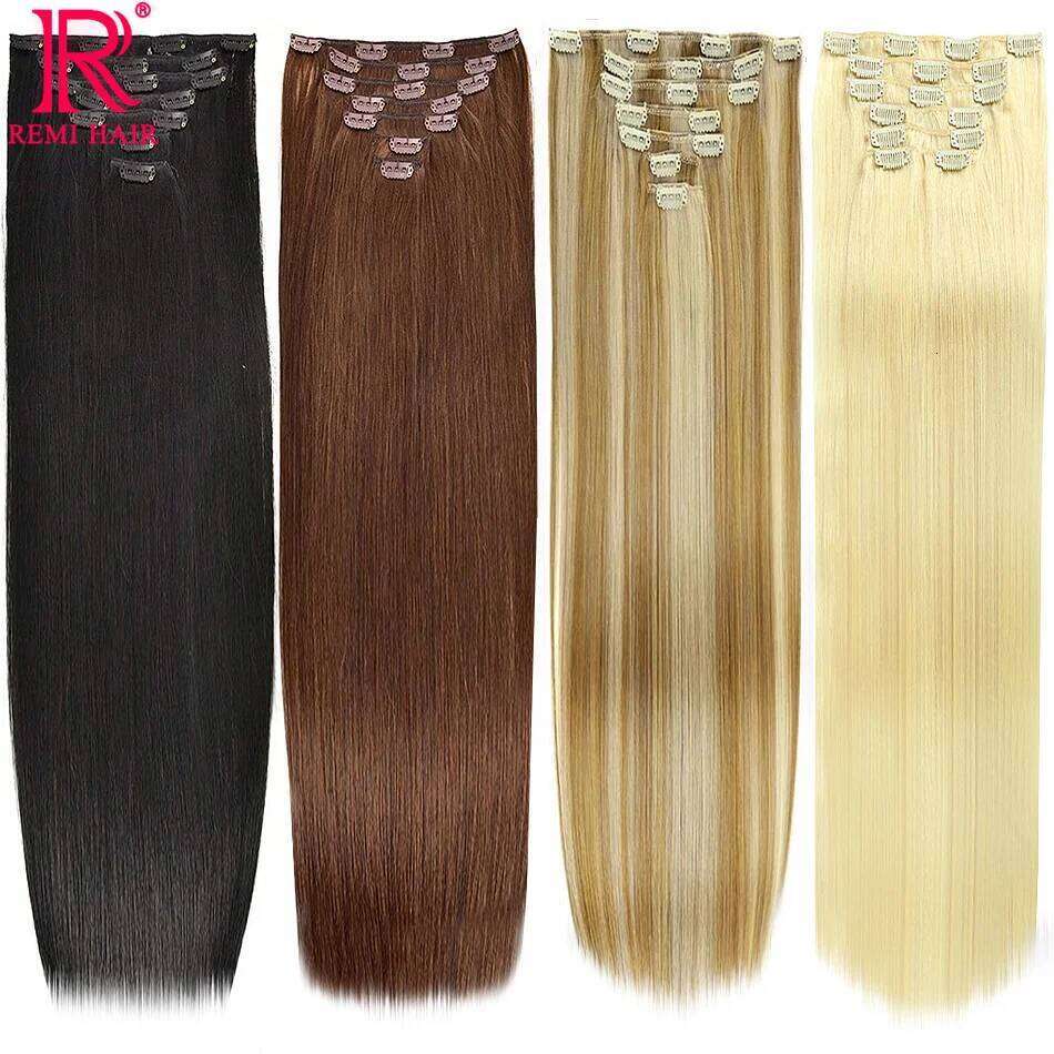 Vieamese 100% Real Human Weaving Straight Clip-In Hair Extension Weft for Women to Add Volume