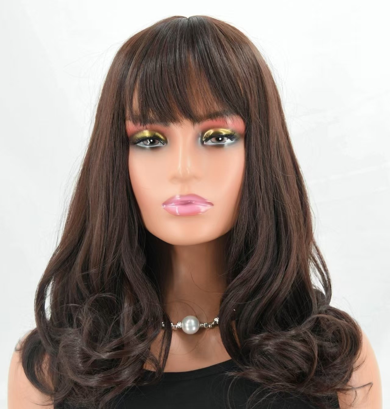 Glamorous Ladys Style Companion Delicate Blossom Inspired Natural-Looking Wavy Topper
