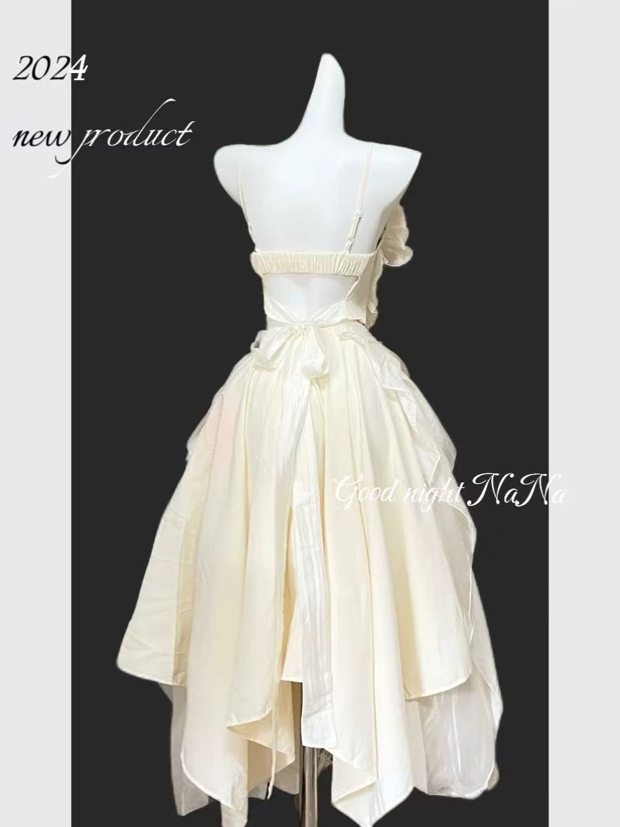 Heavy Industry Embroidered Lace Half length Skirt for Women's Summer New High Waist, Slim Look, Medium to Long Length Umbrella Skirt