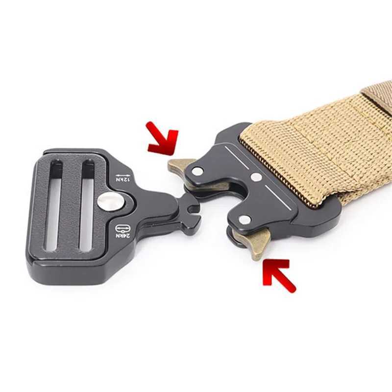 Plus Size 150 170cm Mens Belt Army Outdoor Hunting Tactical Multi Function Combat Survival Marine Corps Canvas Nylon Belts 2024 W250604