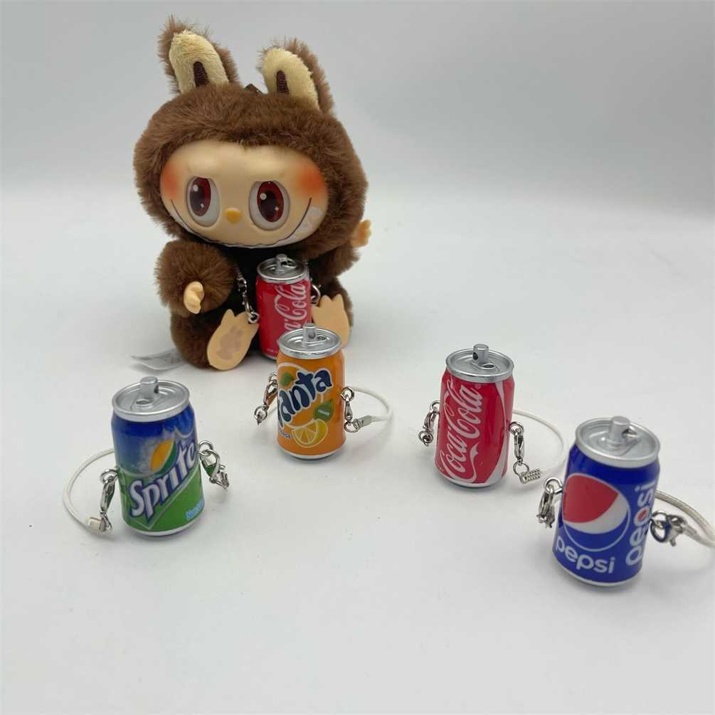 Labubu 10cm 15cm Cotton Easy Pull Can Cute Doll Clothes Matching Plush Toy Cola Hanging Accessories 80% off clearance online