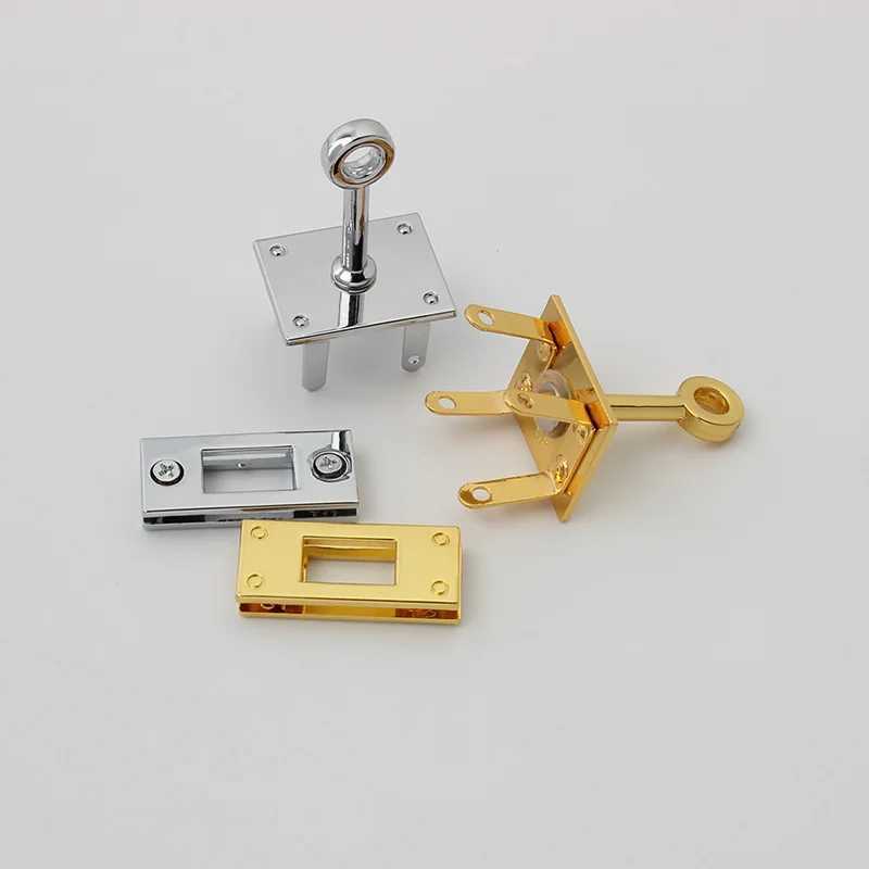 1Set Fashion Metal Bag Locks Clasp Bag Lock Set For Handbags Purse Tote Closures Snap Clasps DIY Craft Hardware Bag Accessories W250604
