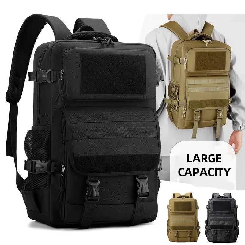 Outdoor Camping Backpack Tactical Travel Bag Climbing Hiking Trekking Mountaineering Shoulder Students Rucksack for Men Women W250603