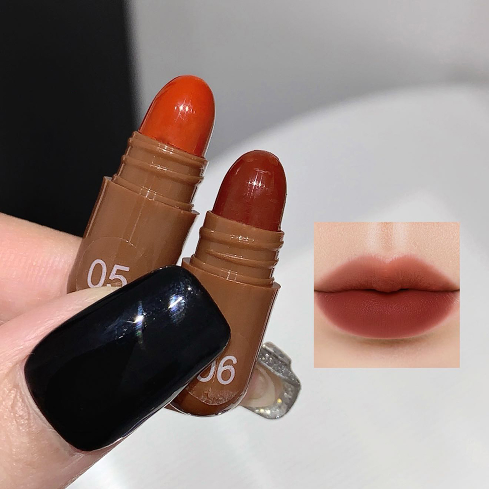 10pcs Mini Capsule Lipstick Set Matte Soft Mist Moisture Lipstick Easy to Apply Highly Pigmented Lip Lipstick Set DH1001
