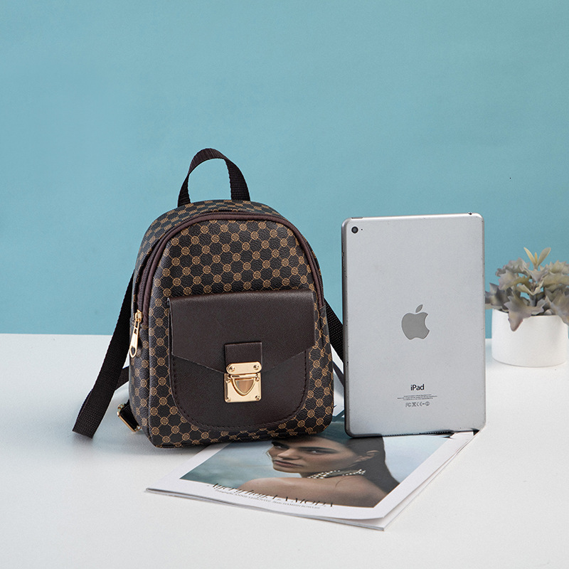 Free Shipping Ladiesbags Locking Outdoors Women's Designer Bag Backpack Retro Mini Small Backpack Multifunctional Storage Phone Coin Purse