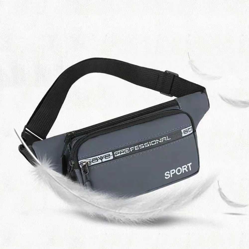 Wear-resistant Oxford Running Waist Bag Multiple Pockets Business Phone Bag Large Capacity Storage Sport Waist Pack Men W250604