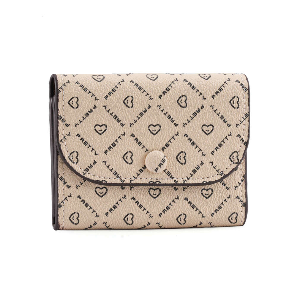 Women's 2025 New Fashion Coin Purse Versatile Letter Heart Flower Print Wallet