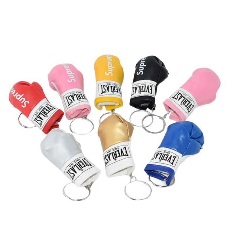 New Leather Boxing Gloves Keychain Boxing Fan Gift Backpack Key Accessories Hanging Pendant Exquisite Gift M250604