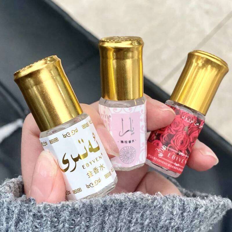 free shipping 3ml Arabian Floral Natural Jasmine Rose Osmanthus Scent Eau De Toilette Unisex Longlasting Portable Roller Perfume