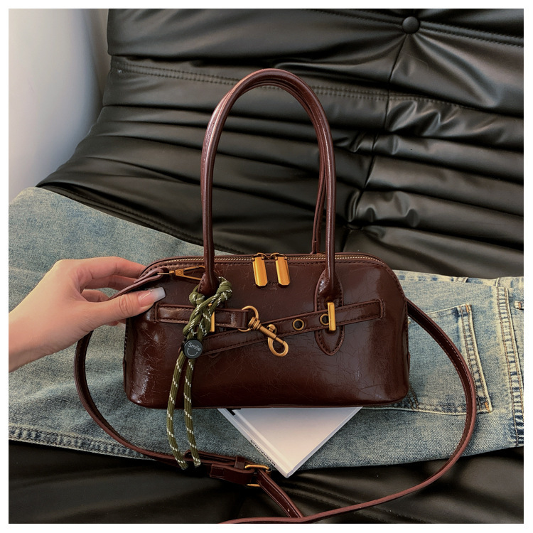 designer Women's Shell Niche Design Fashion Boshi Handbag Autumn Winter 2025 New Large Capacity Retro Trendy Tote Bag